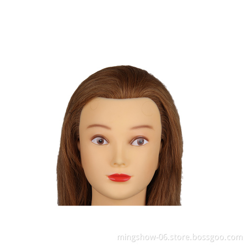 Professional salon Hairdresser Mannequin top quality  head with indian 100% human wigs hair